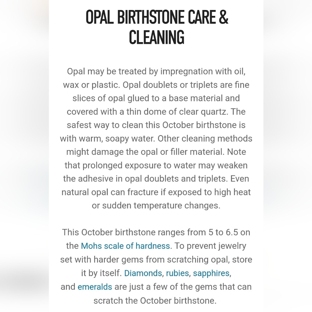 OPAL meaning use and care - Picture 3 of 6